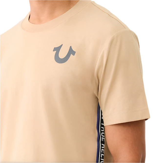 TR Contrast SS Taping Tee (Khaki)