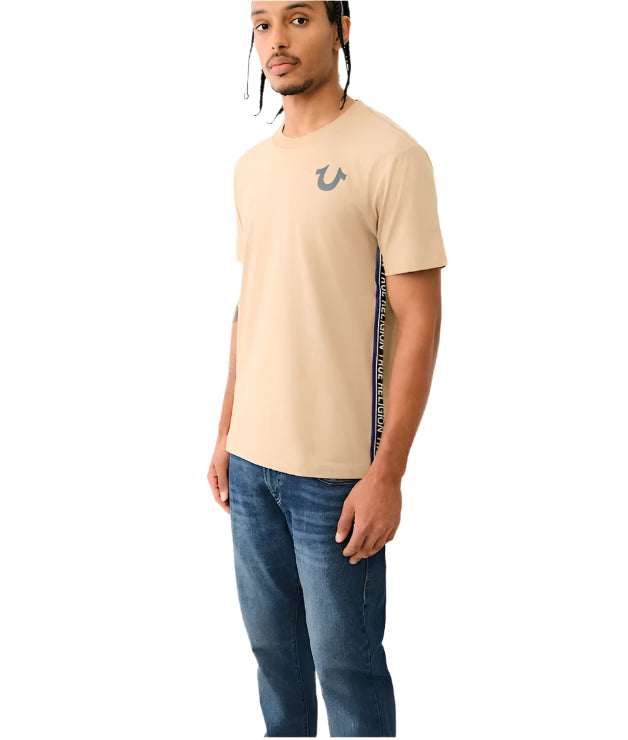 TR Contrast SS Taping Tee (Khaki)