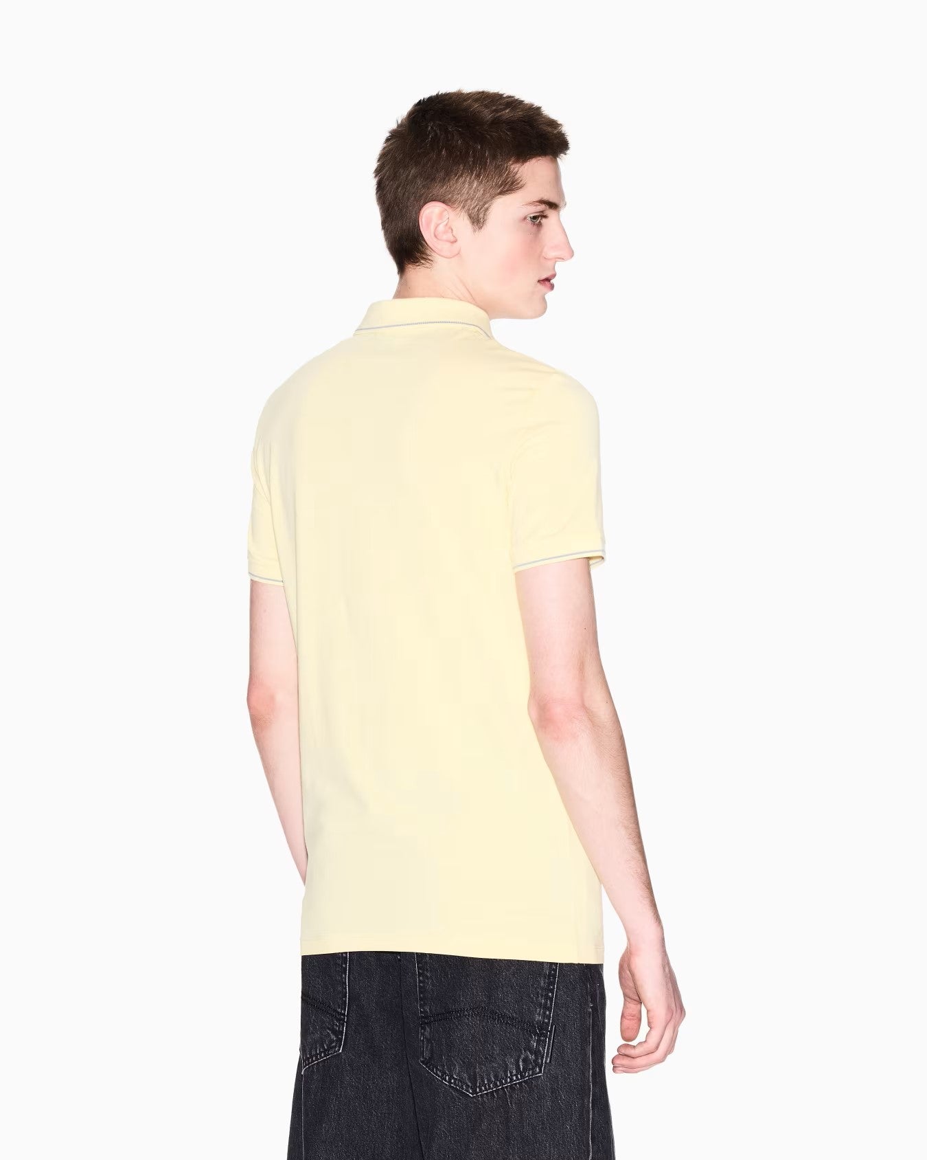Contrasting Logo Polo (Yellow)