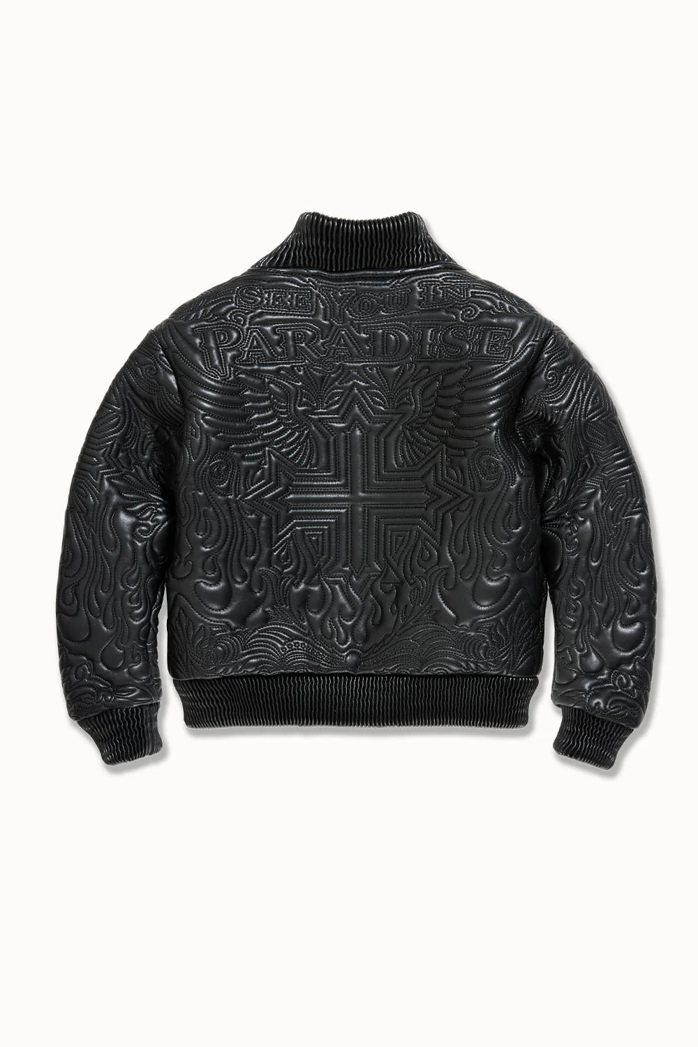 未使用　ARTISAN embroidery wool jacket black Wool jacket with laser-cut embroidery and rhinestones