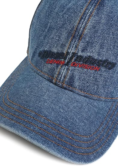 diesel men's c-ivar fitted cotton Snapback cap with clean design laid flat