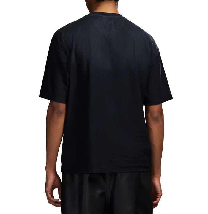 Avirex cotton jersey t-shirt with embroidered chest logo and “A” crest patch on sleeve