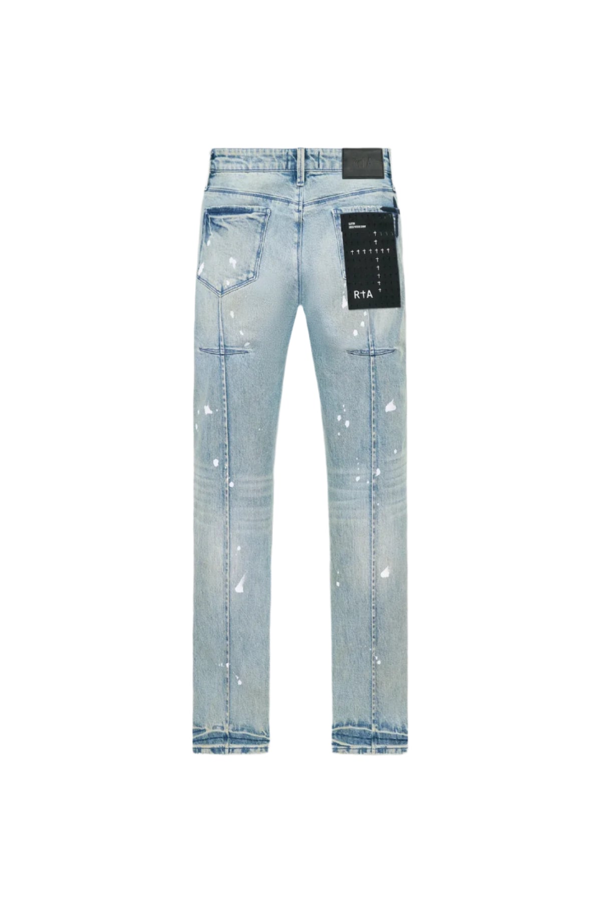 Clayton Splattered Skinny Jeans (Indigo)