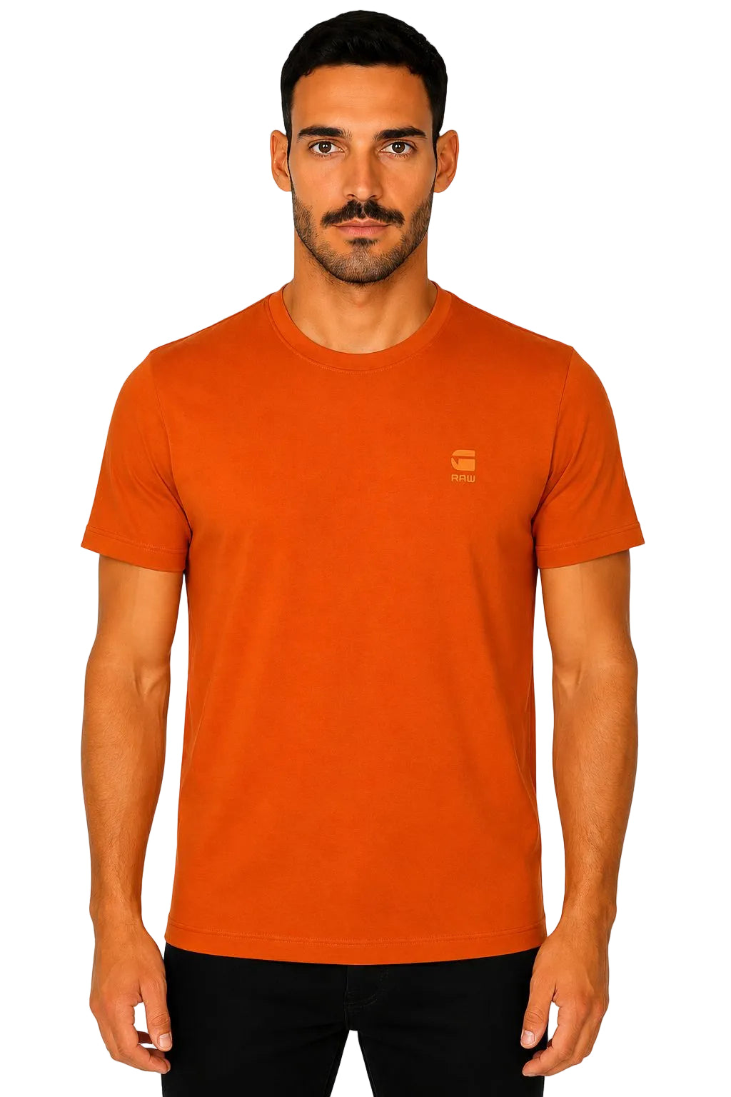 Dazzle Exclusive G-Star Tee Aki Red premium streetwear t-shirt front view