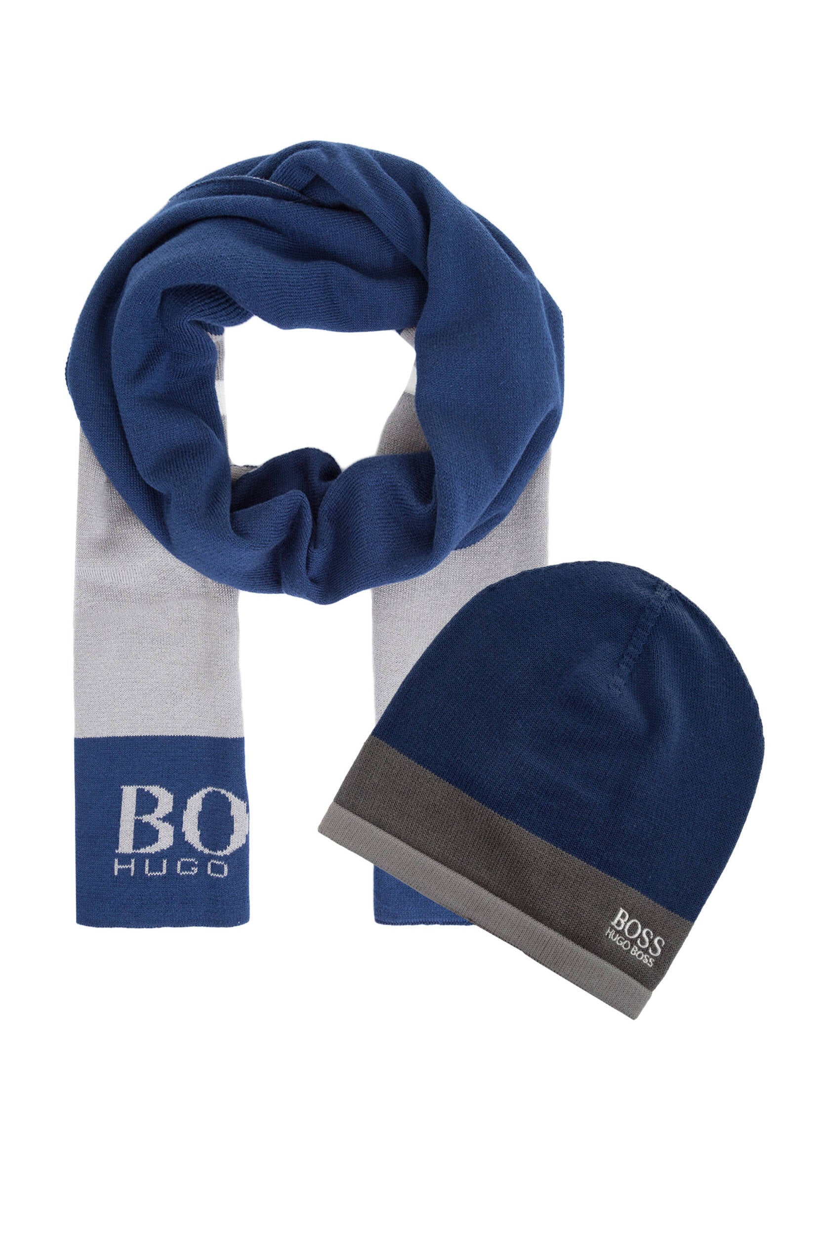 Giftset-1 Beanie (Navy/Grey)