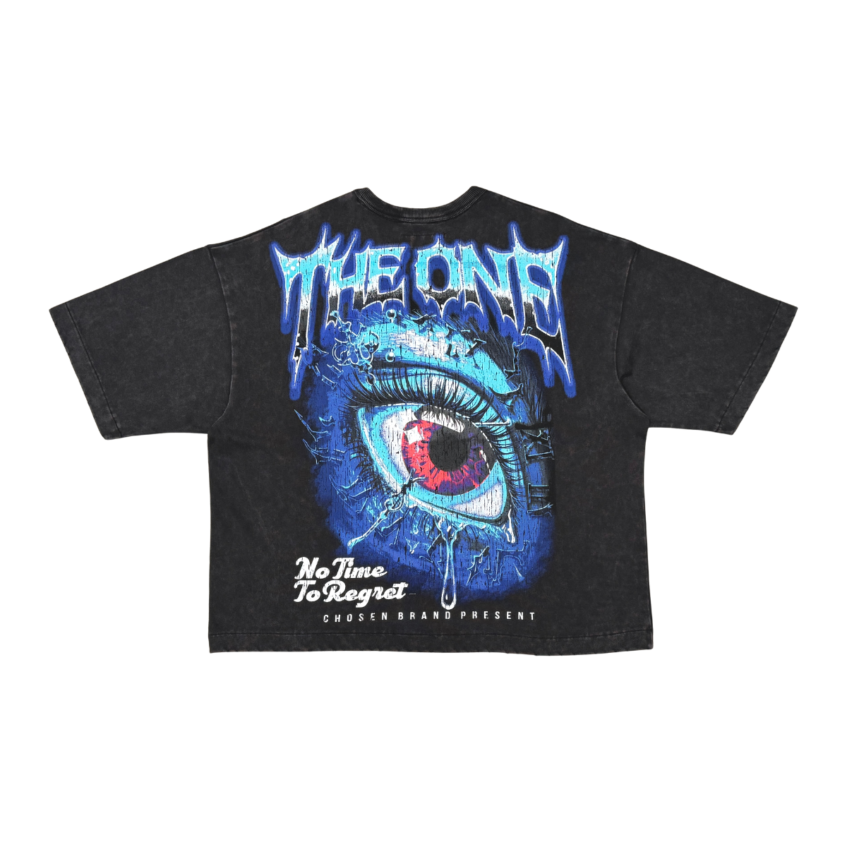 CHOSEN The One Tee in black with bold graphic design and classic short sleeve fit