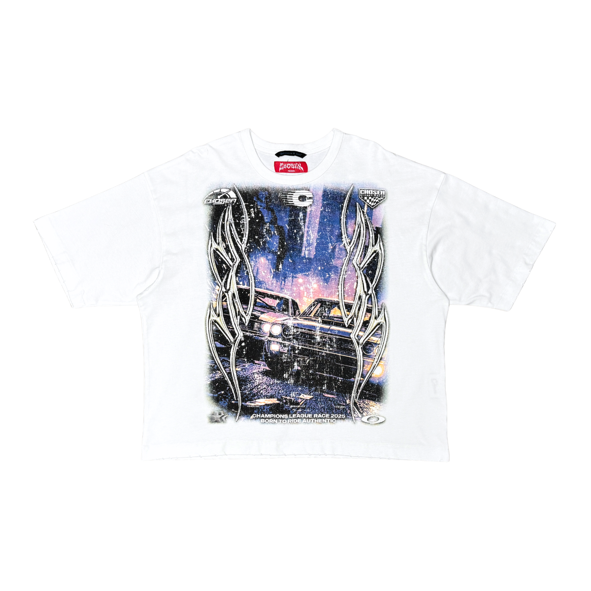 CHOSEN 88 Tee in white with bold “88” graphic design and classic short sleeve fit