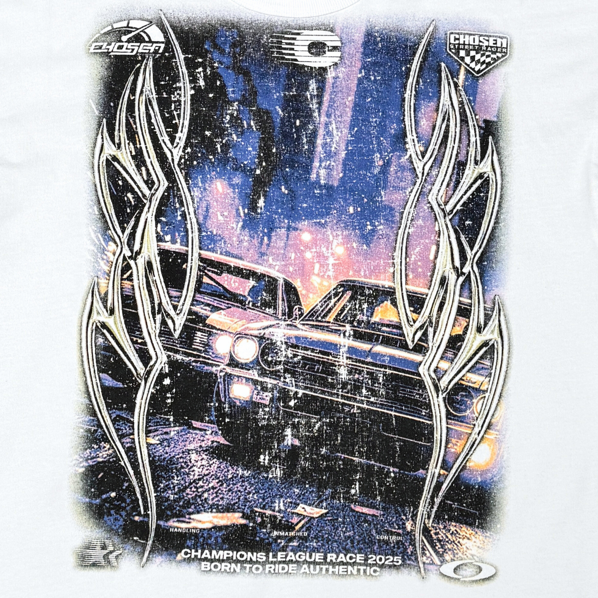 CHOSEN 88 Tee in white with bold “88” graphic design and classic short sleeve fit