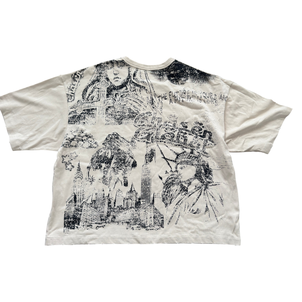 Chosen Tee in oatmeal featuring a classic crew neck design, comfortable fit, and clean streetwear-inspired style.