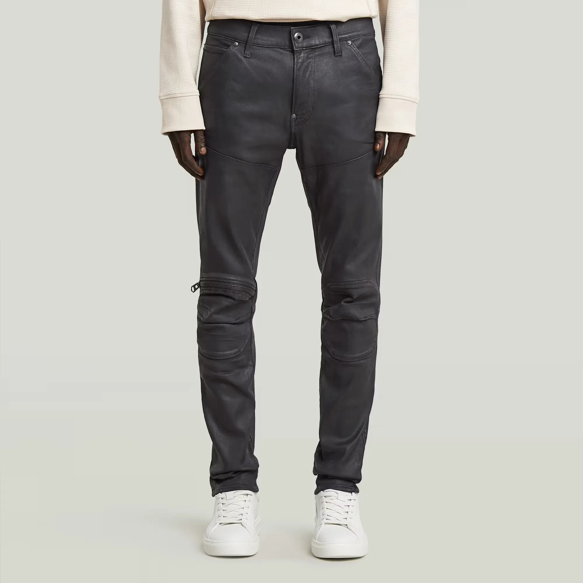 G-STAR® Dunda Slim Allover Polo in India Ink Forest Camo with graphic print and polo collar