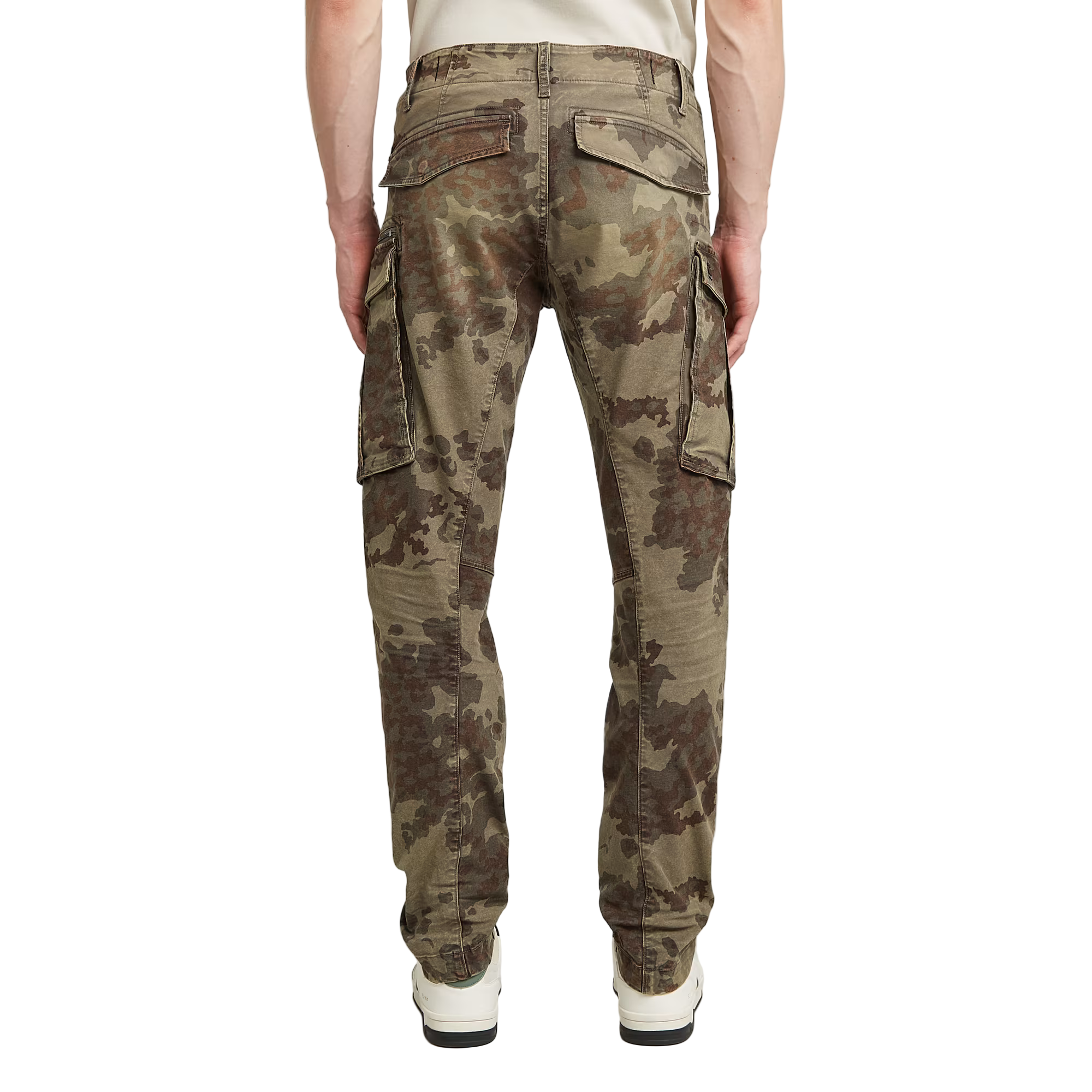 Rovic Zip 3D Regular Tapered Pants in Multi with low waist and tapered leg