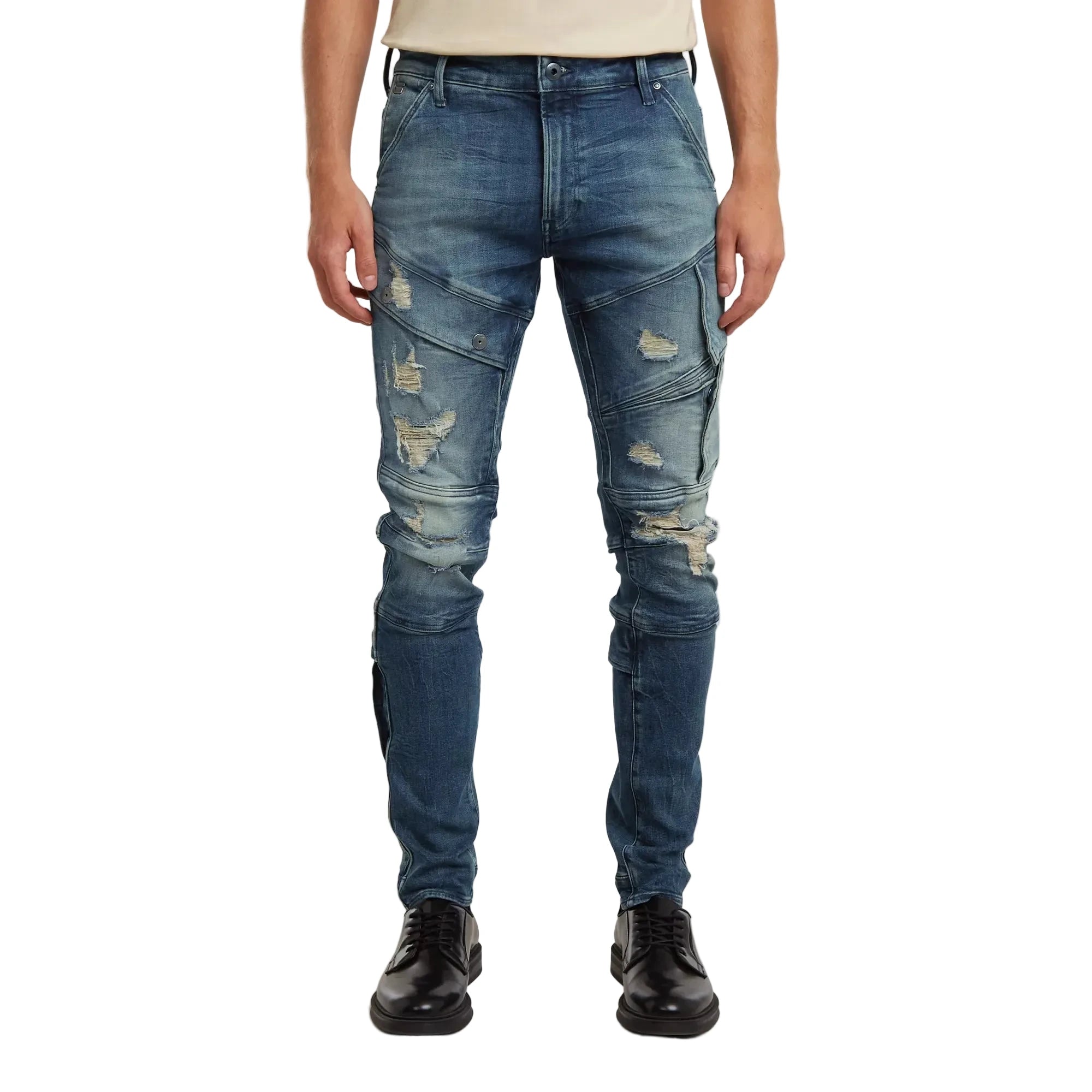 G-Star Airblaze 3D skinny jeans with dynamic 3D construction, stretch denim, and reinforced back pockets
