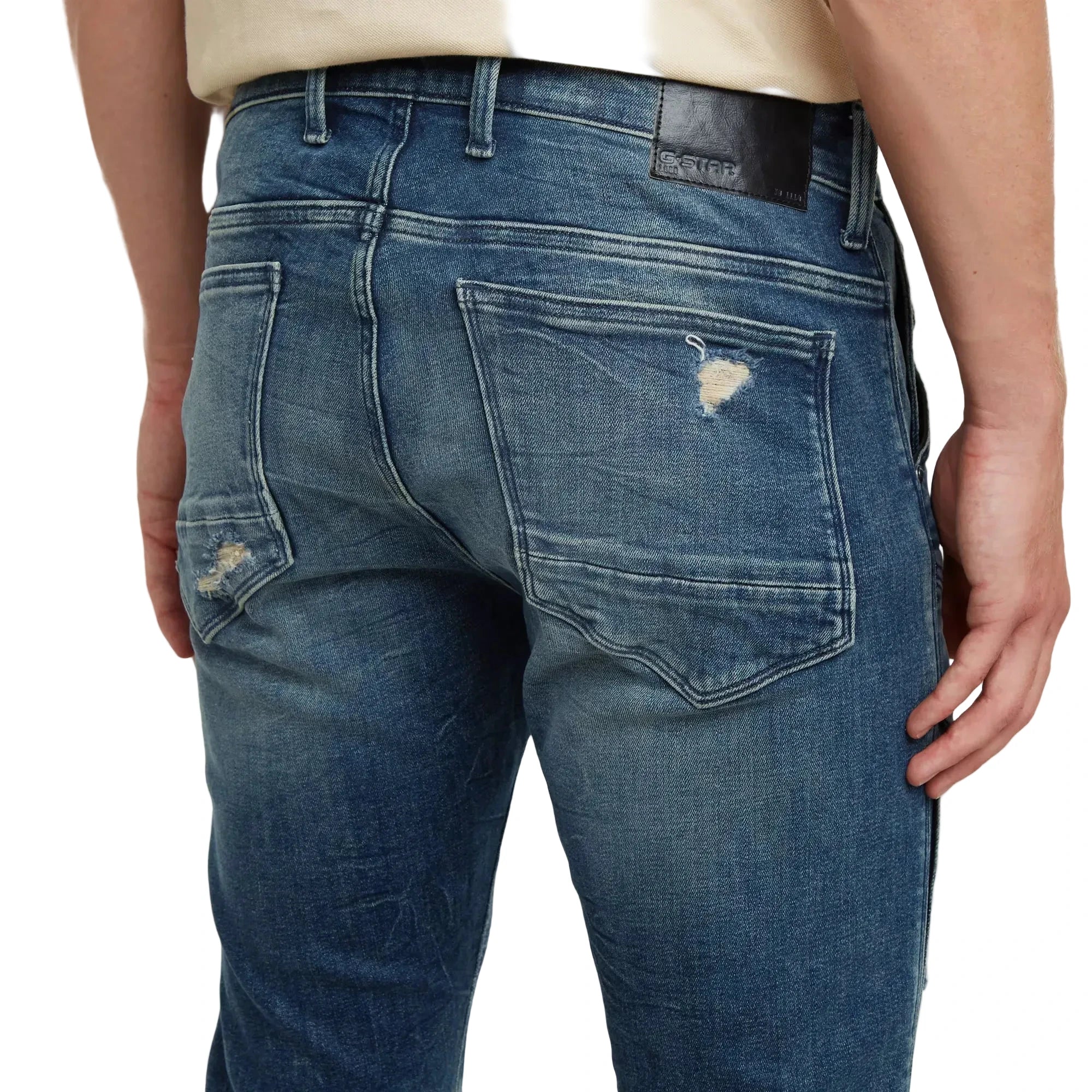 G-Star Airblaze 3D skinny jeans with dynamic 3D construction, stretch denim, and reinforced back pockets