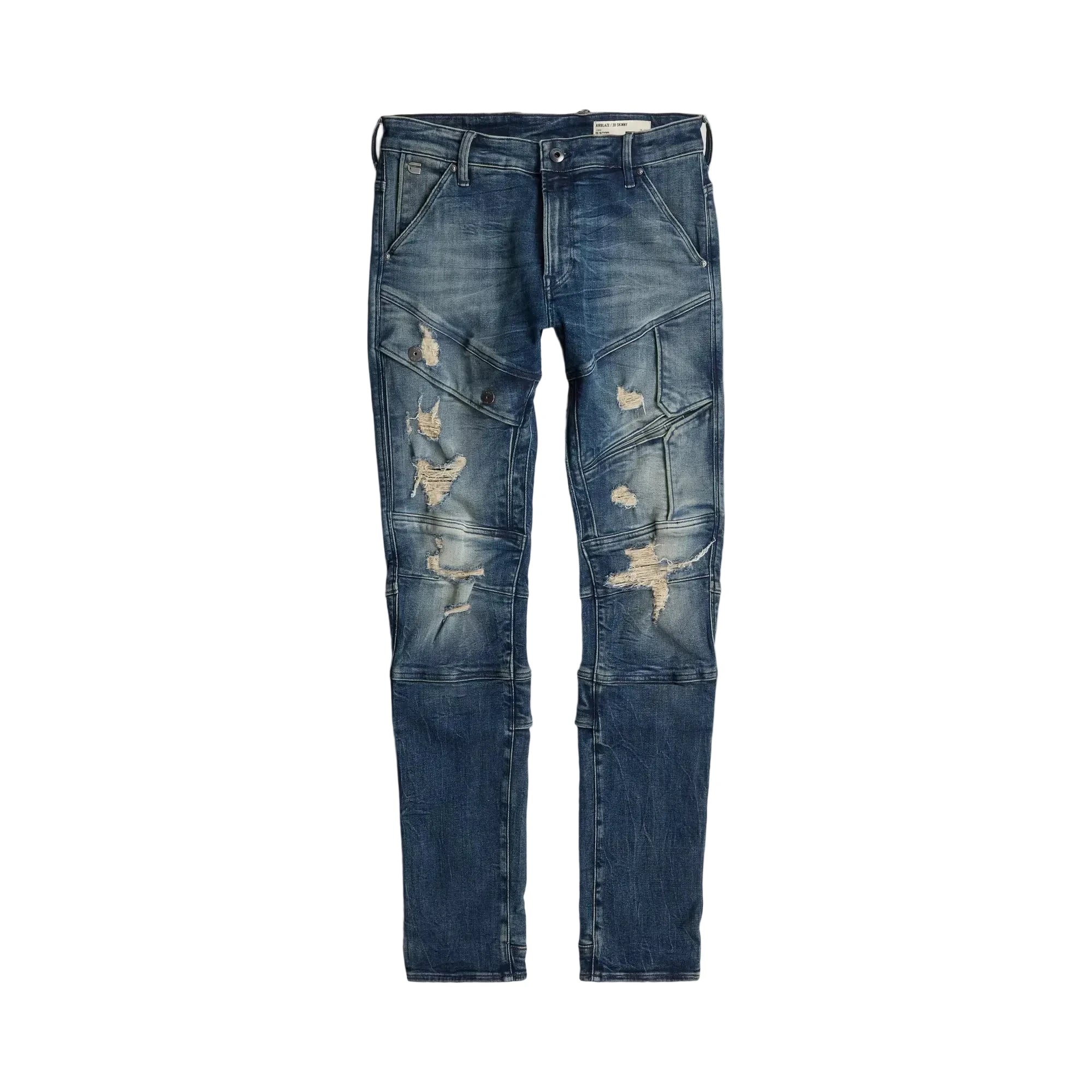 G-Star Airblaze 3D skinny jeans with dynamic 3D construction, stretch denim, and reinforced back pockets