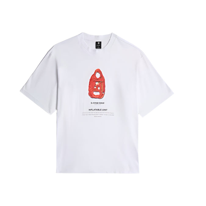 Archive Print Boxy T-Shirt (White)