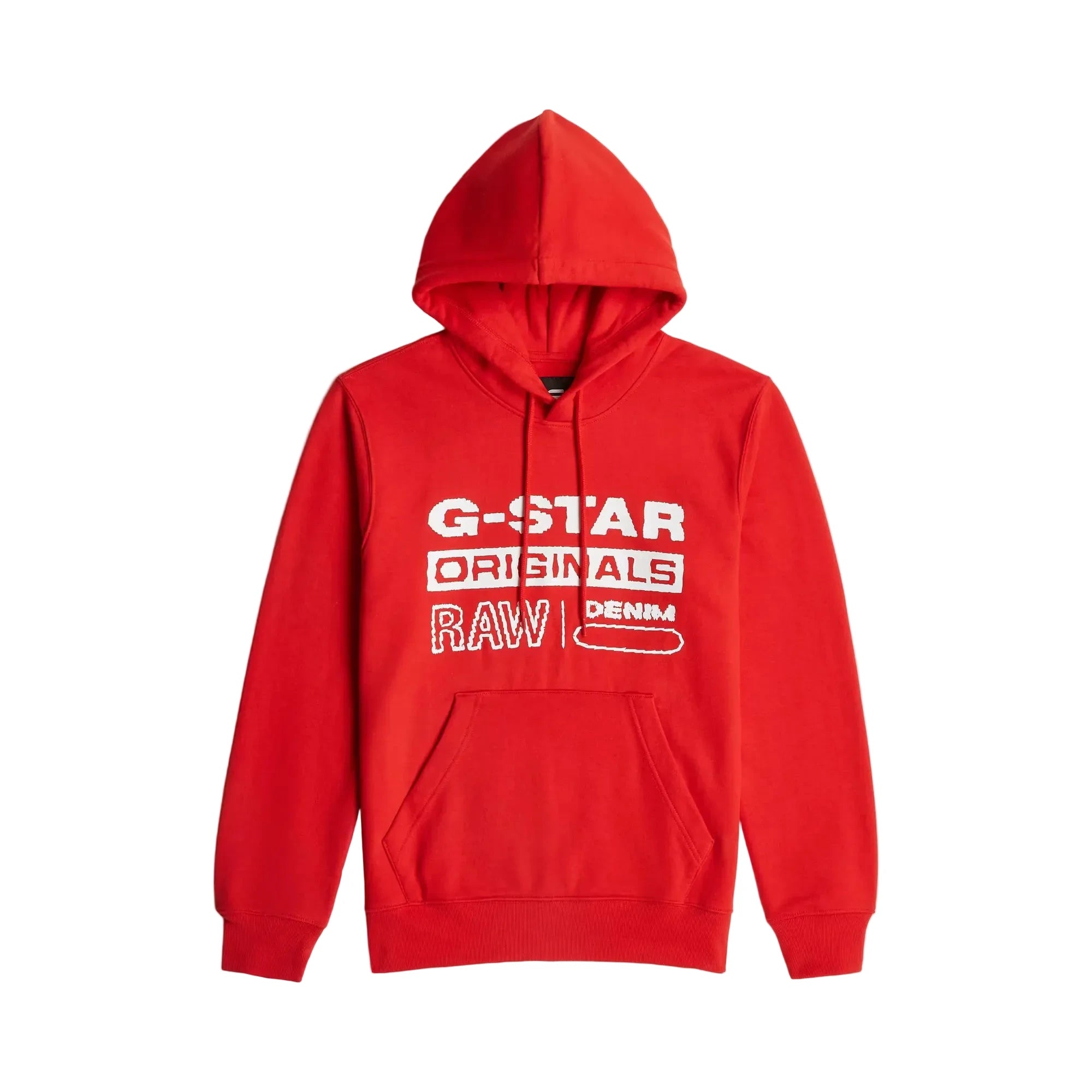 Hoodie Distressed Originals features a kangaroo pocket and a hood with a drawstring. The graphic print at the chest completes it.