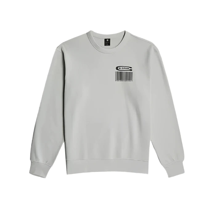 G-Star RAW Substance Back Graphic Sweater in GS Mercury – Relaxed Fit