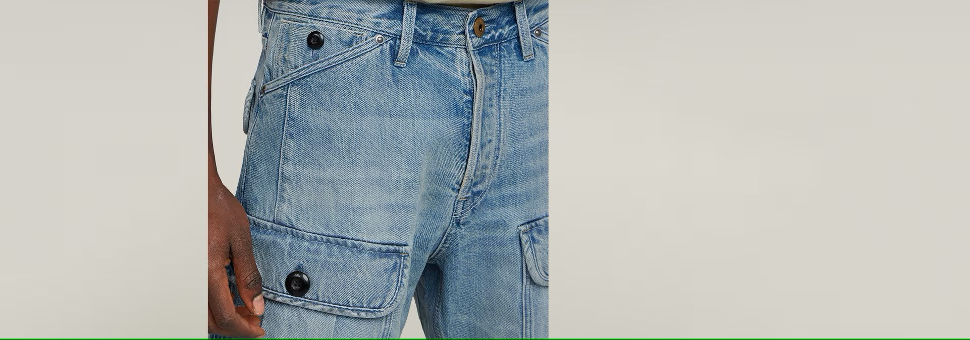 Bend 3D Cargo Shorts (Light Blue)