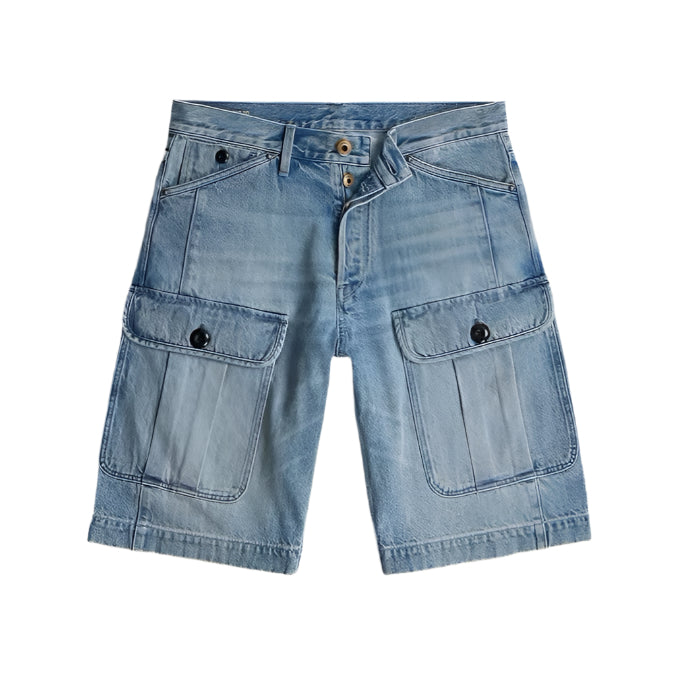Bend 3D Cargo Shorts (Light Blue)