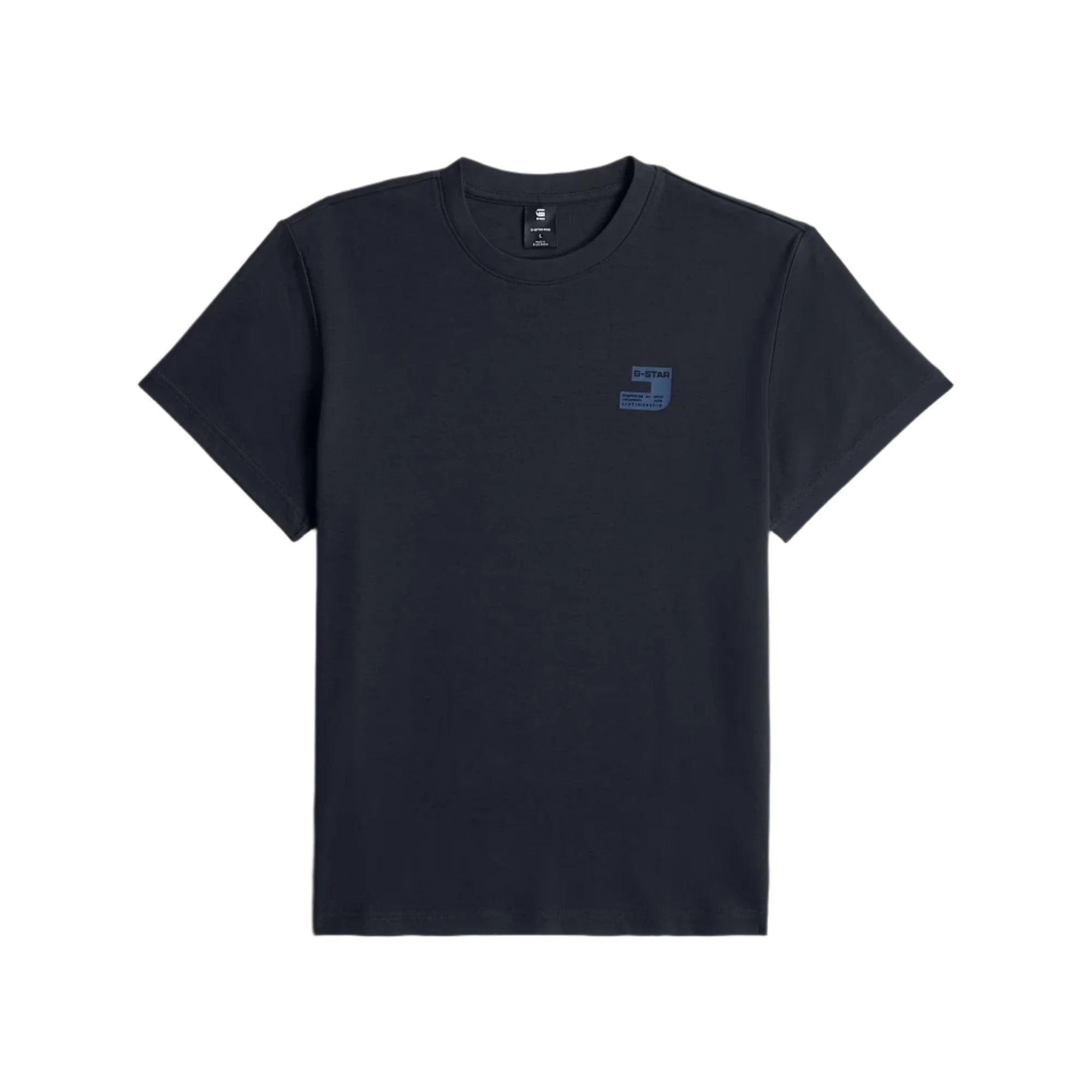 Salute G-STAR Chest Logo T-Shirt with round neck and chest logo graphic.