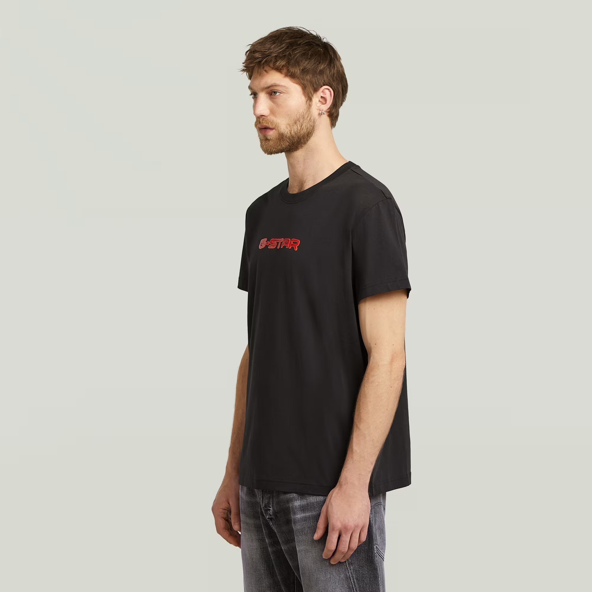 G-Star Gel Print T-Shirt in regular fit with front gel graphic print