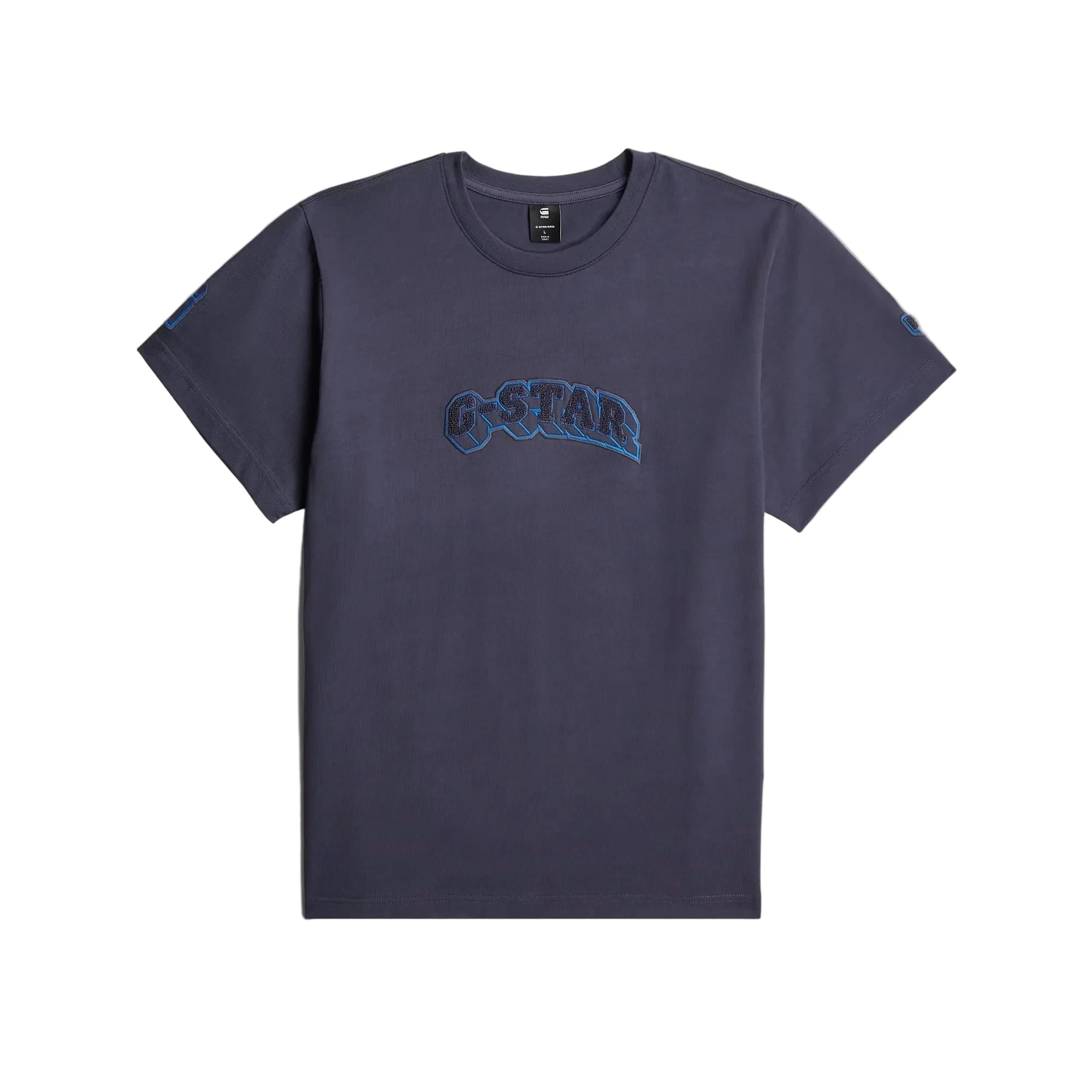 G-Star Patches Loose T-Shirt in India Ink with relaxed fit and graphic design on front and sleeves