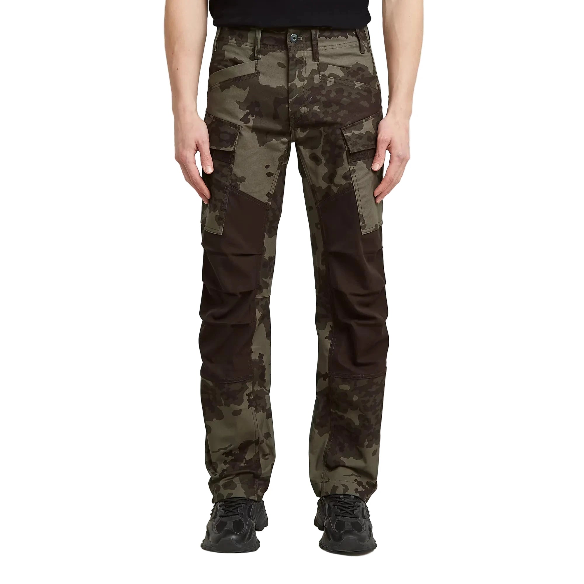 3D Regular Straight Cargo Pants with straight fit, low waist, and cargo pockets