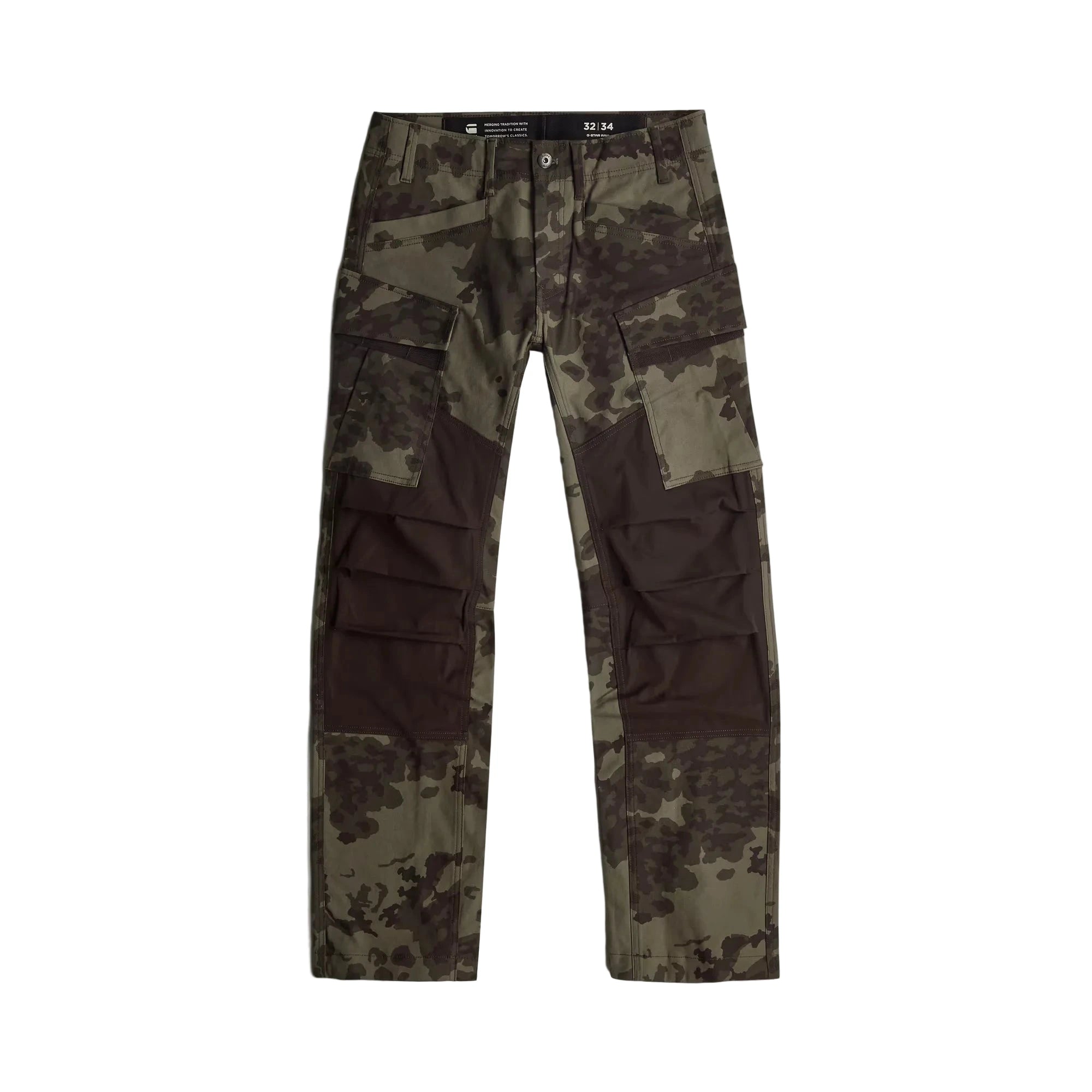 3D Regular Straight Cargo Pants with straight fit, low waist, and cargo pockets