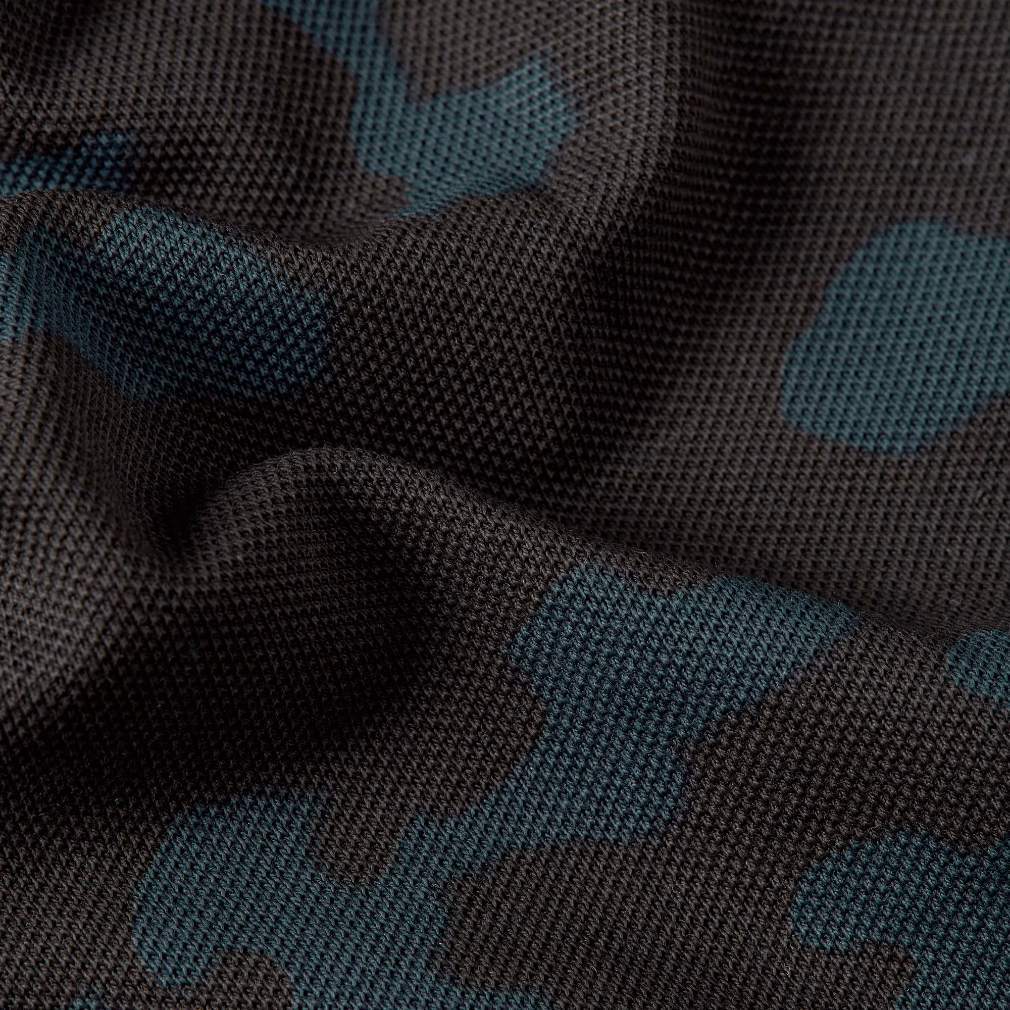 G-STAR® Dunda Slim Allover Polo in India Ink Forest Camo with graphic print and polo collar