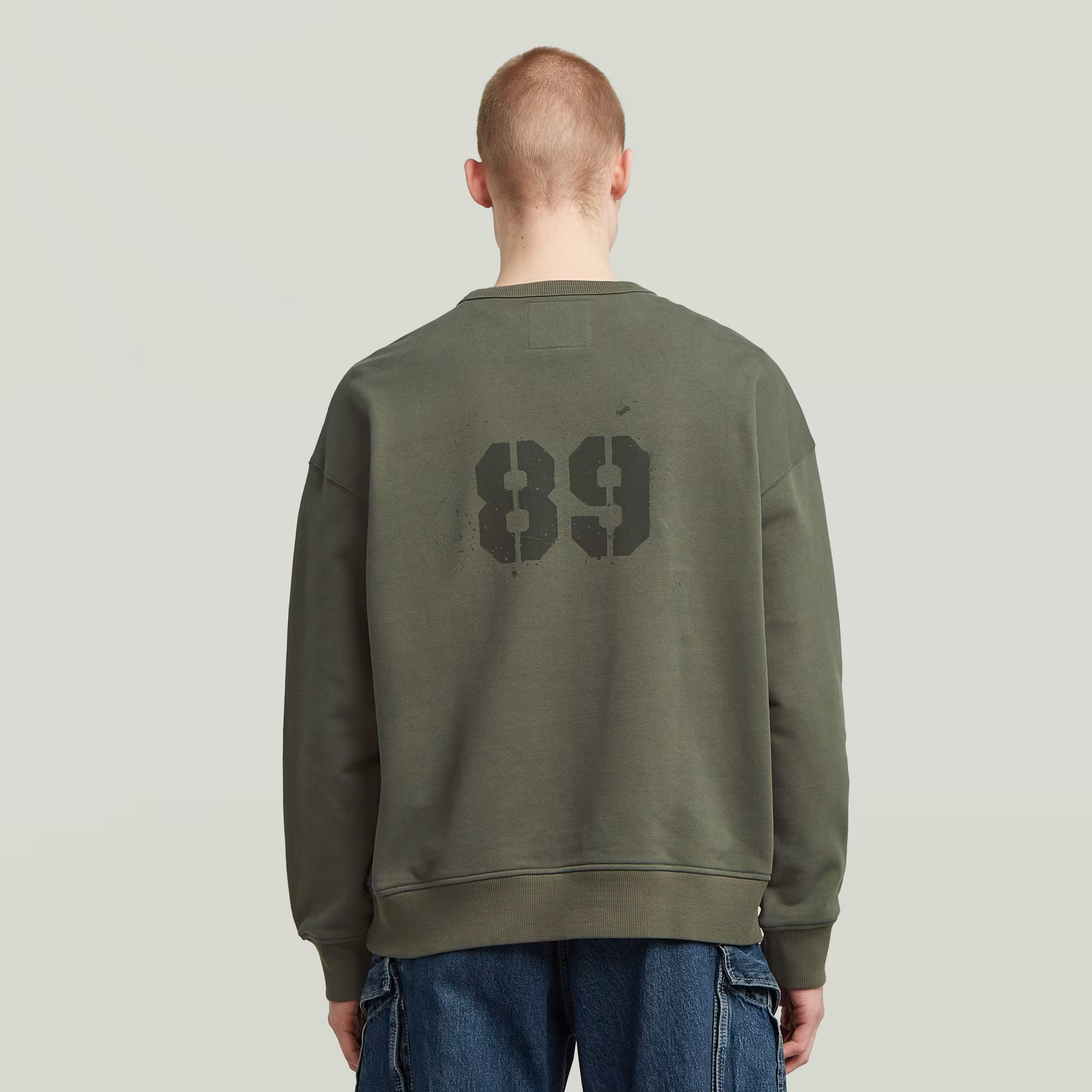 G-Star Sprayed 89 Loose Sweater with loose fit and front graphic design