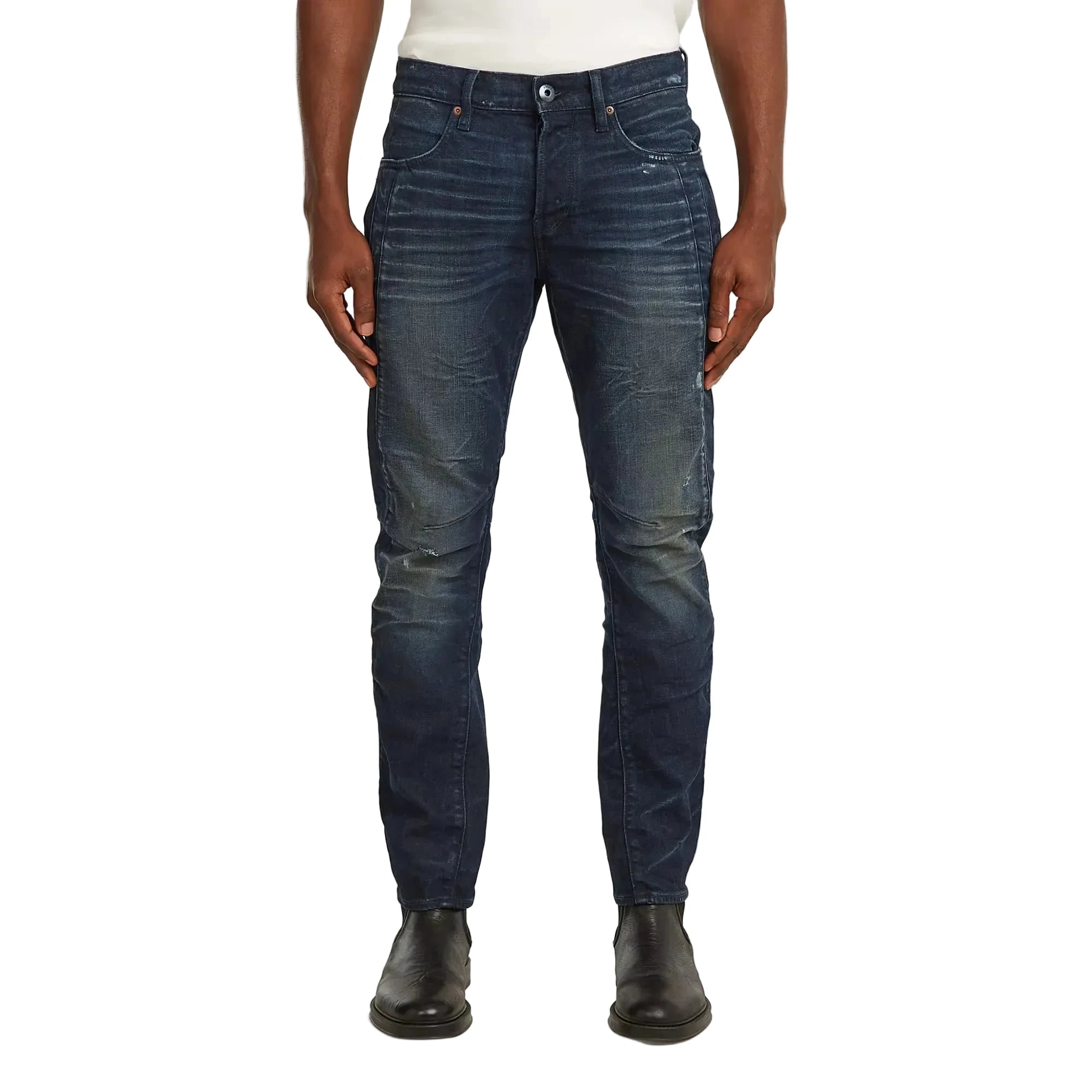 G-Star De Contor 3D slim jeans with mid-waist fit, 3D construction, and stretch denim fabric