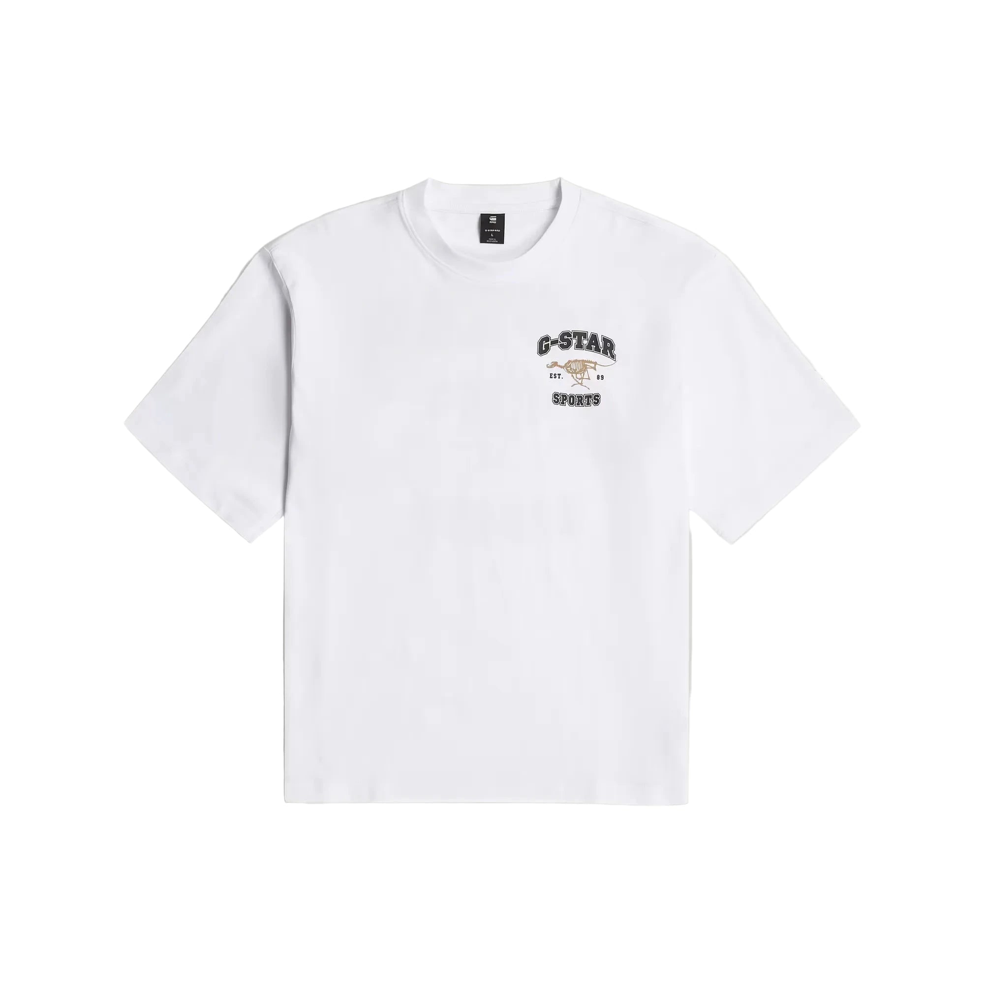 Running Dog Boxy T-Shirt with oversized fit and regular length