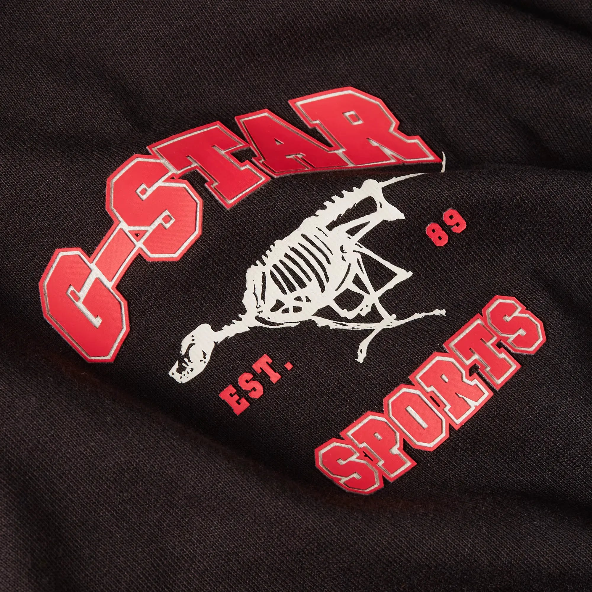 G-Star Running Dog Back Boxy T-Shirt in black with oversized fit and bold back graphic print.