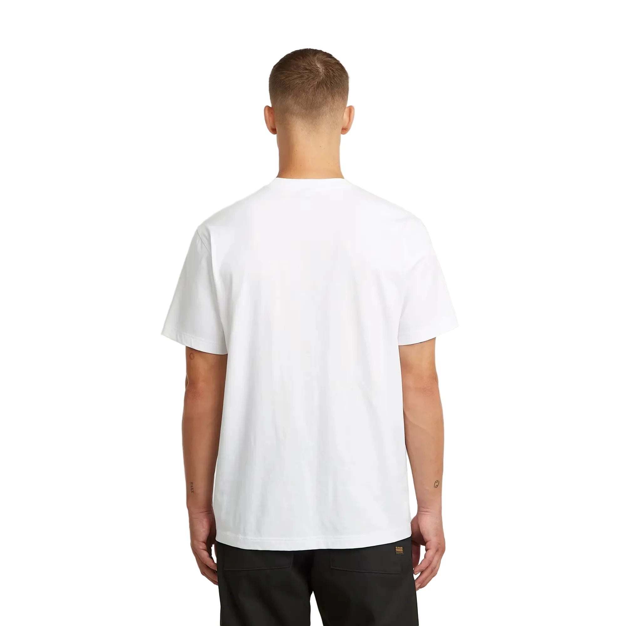 G-Star G Icon Graphic T-Shirt with round neck, short sleeves, and bold chest graphic on lightweight organic cotton