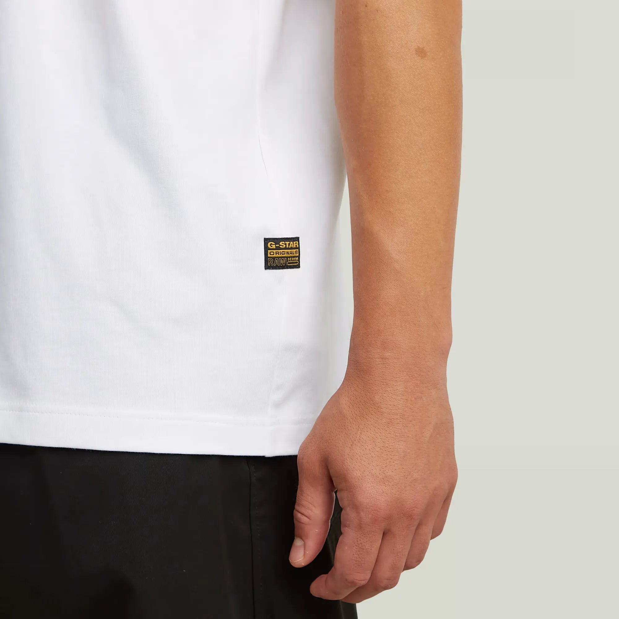G-Star G Icon Graphic T-Shirt with round neck, short sleeves, and bold chest graphic on lightweight organic cotton