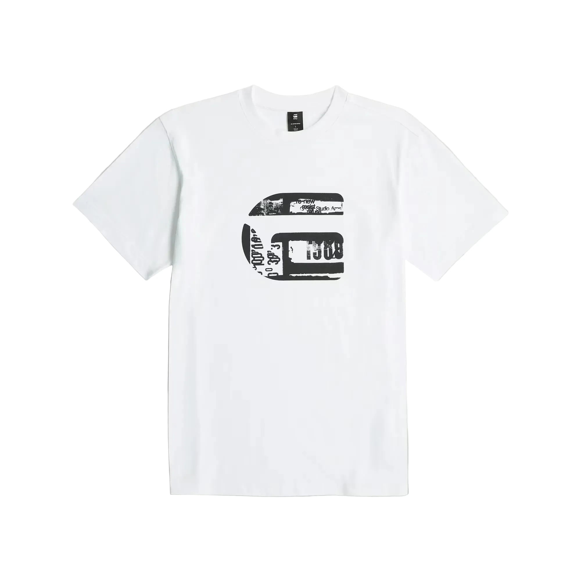 G-Star G Icon Graphic T-Shirt with round neck, short sleeves, and bold chest graphic on lightweight organic cotton