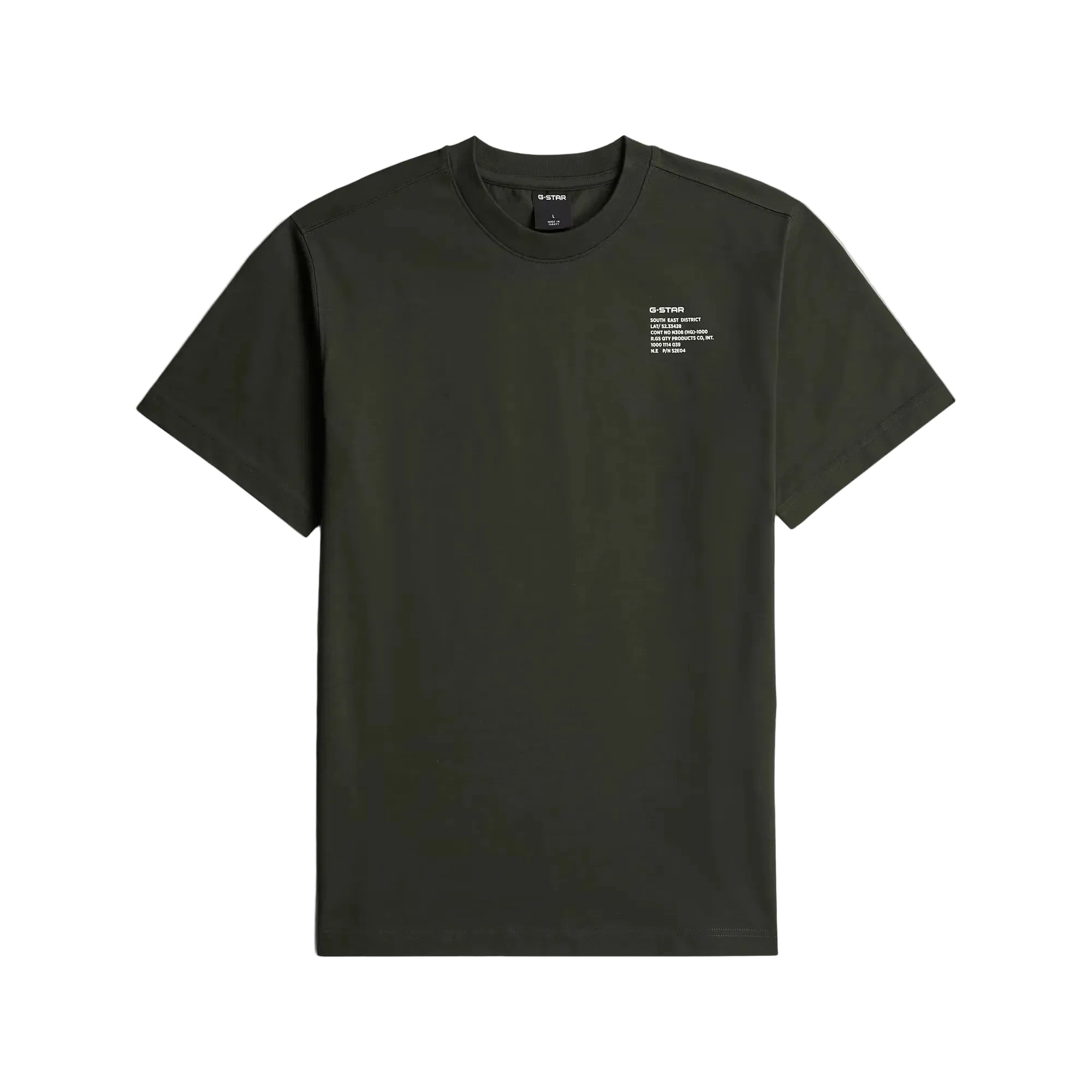 G-Star Back Tape Graphic Tee with round neck, regular fit, and lightweight organic cotton fabric