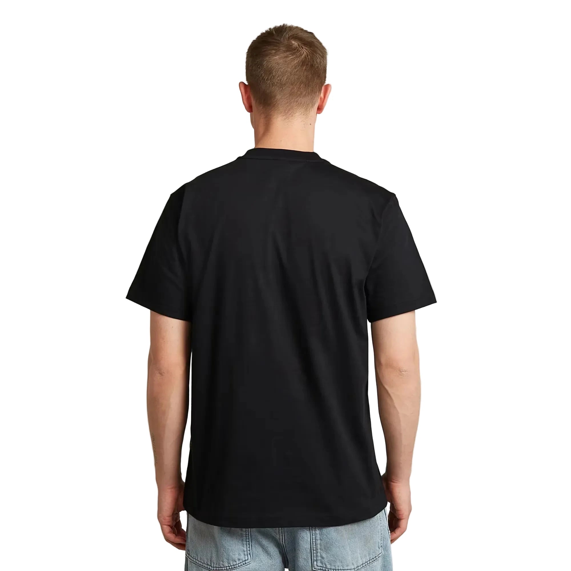 G-Star RAW 1989 graphic T-shirt in dark black with round neck, short sleeves, and lightweight organic cotton fabric