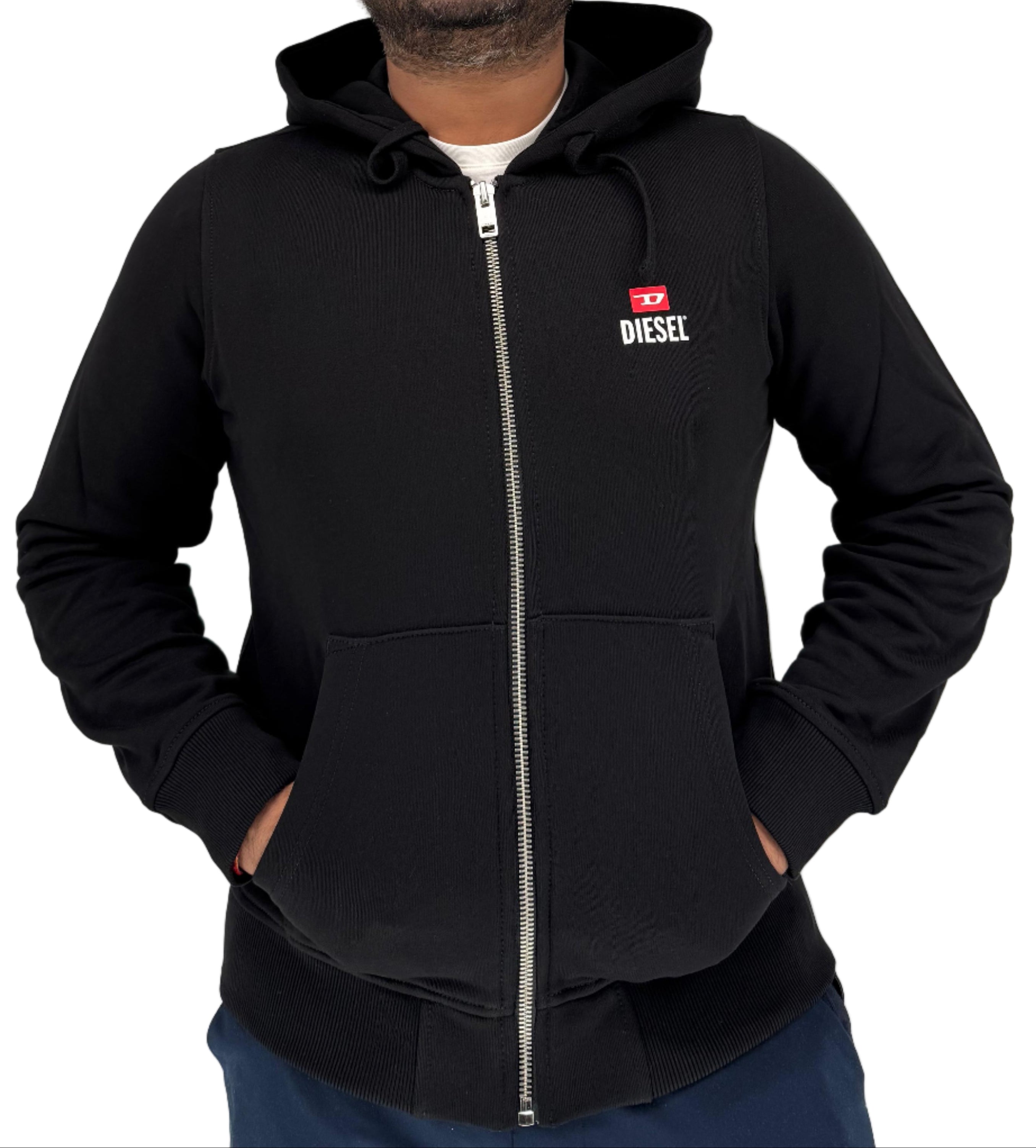 Stay warm and stylish with the S-Ginn Hood Zip G1 Sweat Hoodie. Made from soft loopback cotton jersey, this zip-up hoodie features the iconic 