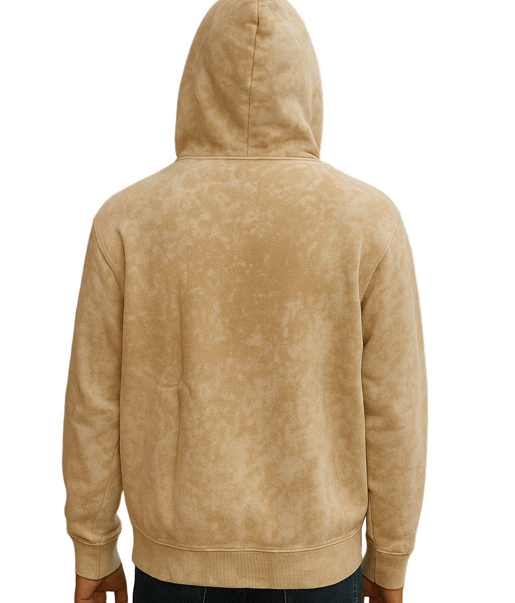 Elevate your streetwear game with the Infamous Basic Tie Dye Hoodie (Khaki) — a perfect fusion of comfort, texture, and timeless design