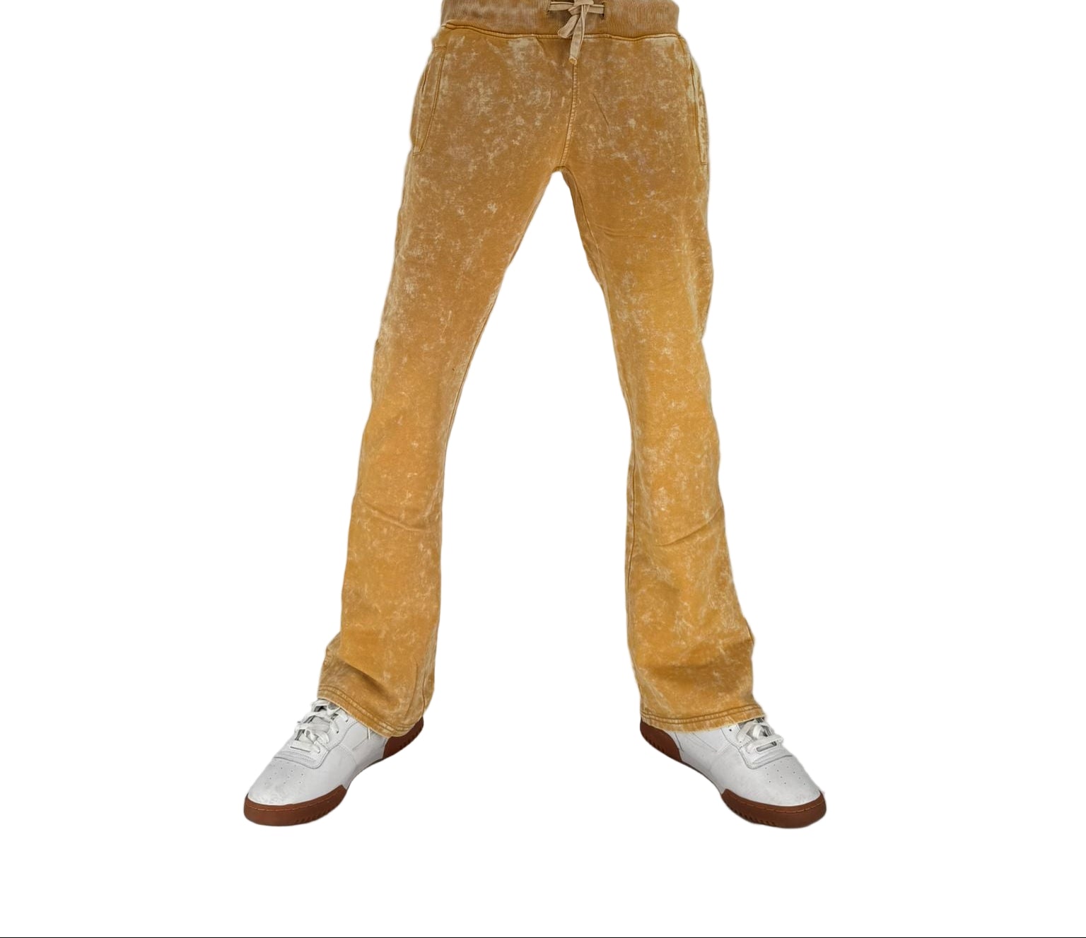 The INFAMOUS Basic Tie Dye Stack Sweatpant (Timber) delivers laid-back comfort with a bold stacked-leg silhouette.