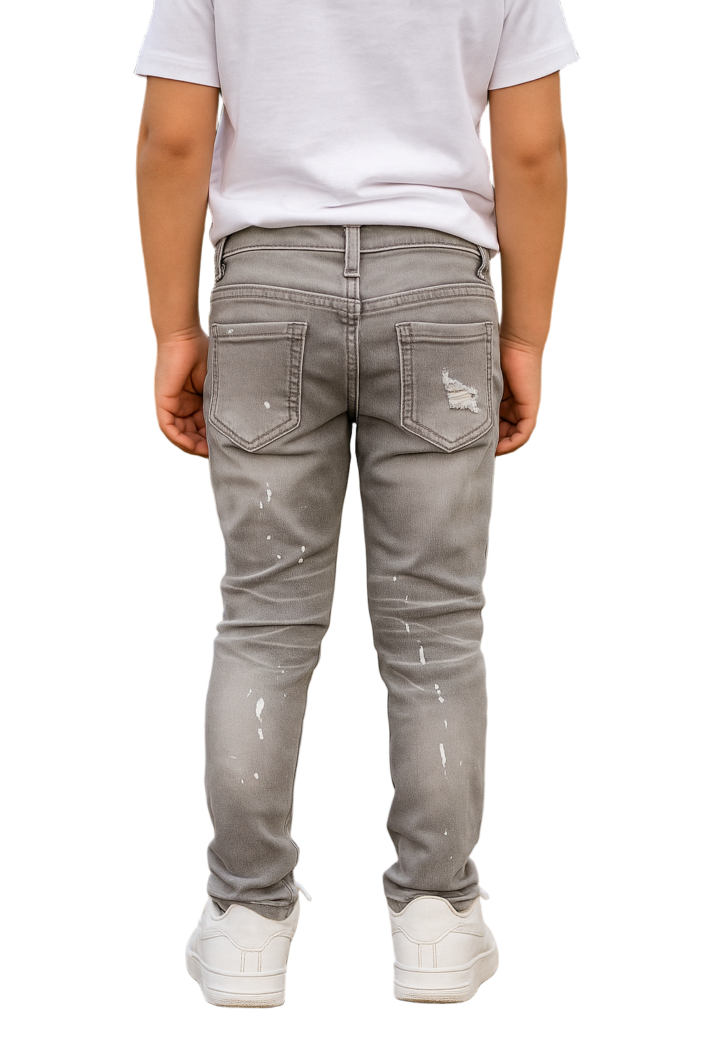 Step up the everyday street look with our Skinny Kids Denim Jeans in Ice Grey — a modern essential for kids who like to stand out while staying comfortable