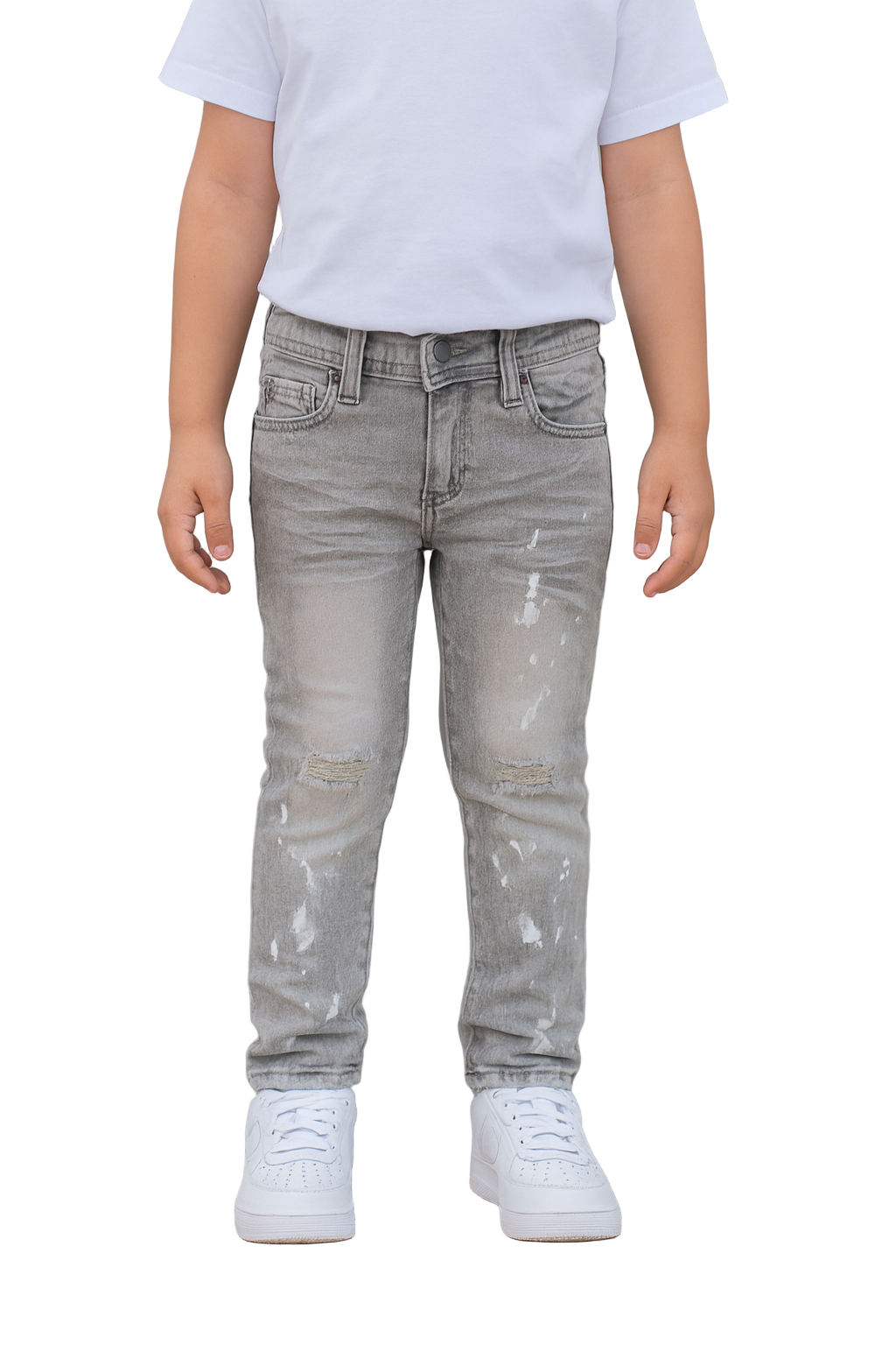 Step up the everyday street look with our Skinny Kids Denim Jeans in Ice Grey — a modern essential for kids who like to stand out while staying comfortable