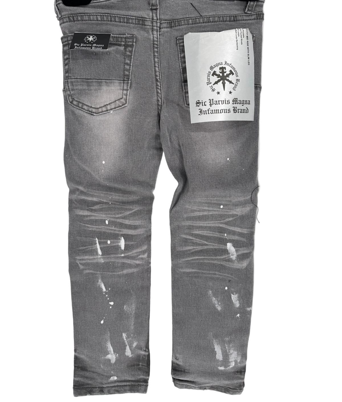 Step up the everyday street look with our Skinny Kids Denim Jeans in Ice Grey — a modern essential for kids who like to stand out while staying comfortable