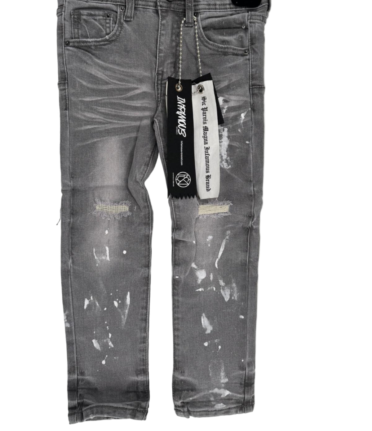 Step up the everyday street look with our Skinny Kids Denim Jeans in Ice Grey — a modern essential for kids who like to stand out while staying comfortable