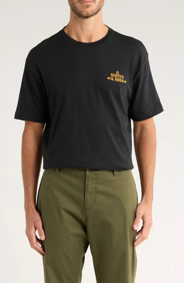 Scotch & Soda cotton T-shirt with crewneck and short sleeves