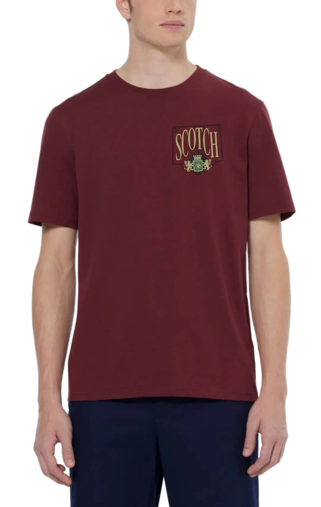 Scotch & Soda cotton T-shirt with crewneck and short sleeves