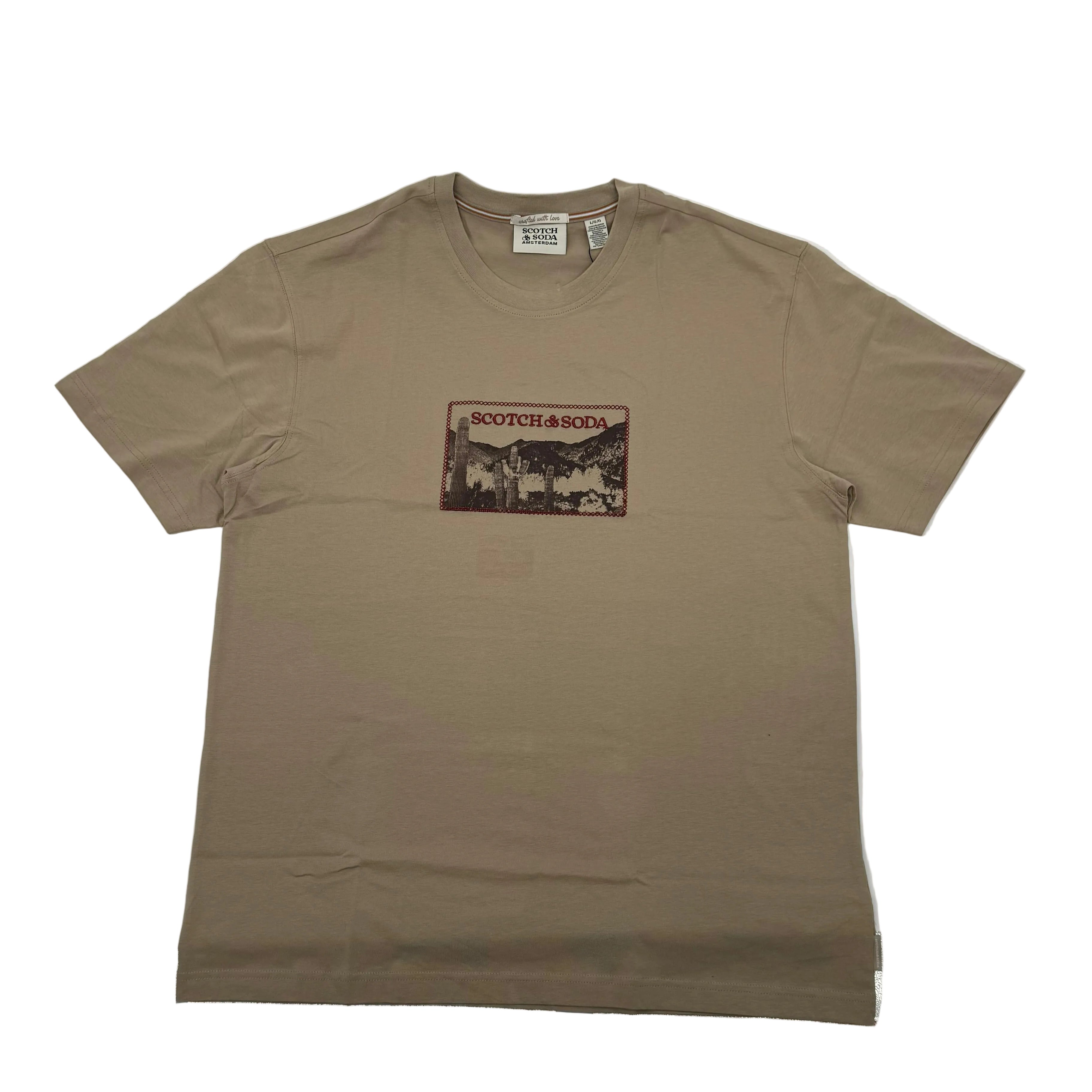Scotch & Soda black short sleeve graphic T-shirt