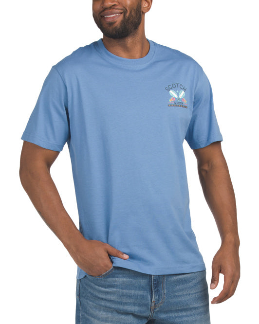 Scotch & Soda cotton T-shirt with crewneck and short sleeves
