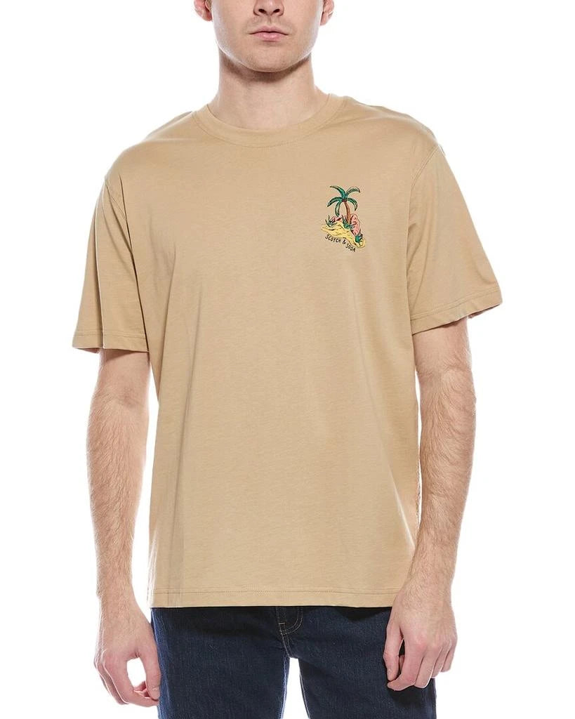 Scotch & Soda Short Sleeve Graphic Tee in Travertine with soft fabric and relaxed fit.